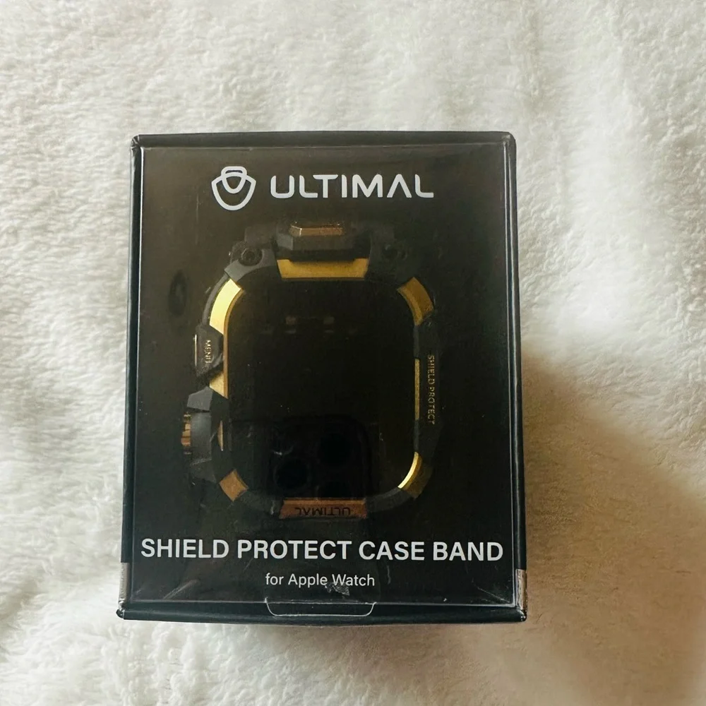 ULTIMAL Rugged Case with Band for Apple Watch Series 11/10 Military Grade Black